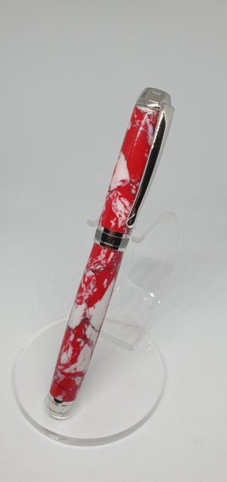 Stylo Jaspe rouge