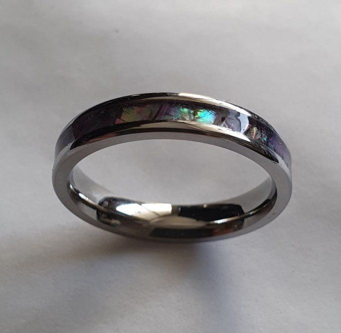 Bague nacre d'ormeau abalone 