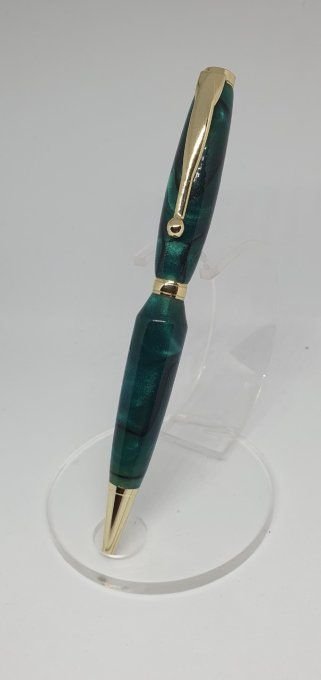 Stylo bille vert nacré