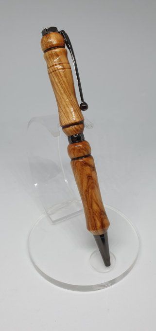 Stylo bois Olivier sculté