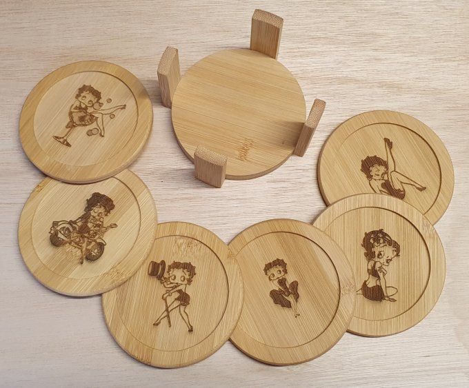 Sous verres bambou