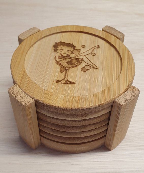 Sous verres bambou