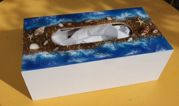 Boite à mouchoirs "Ocean"