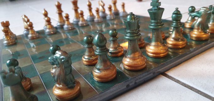 Jeu d'échecs steampunk 1