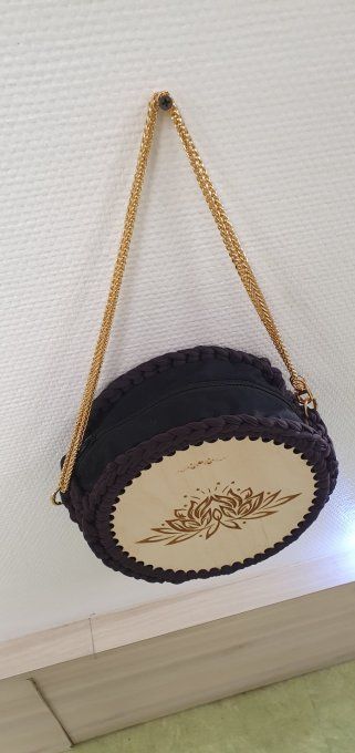 Sac à main bois et trapilho 