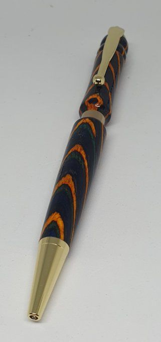 Stylo lamellé collé couleur