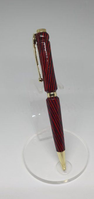 Stylo lamellé collé couleur