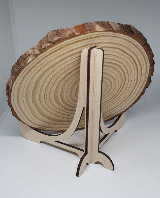 Photo gravée sur tranche de bois