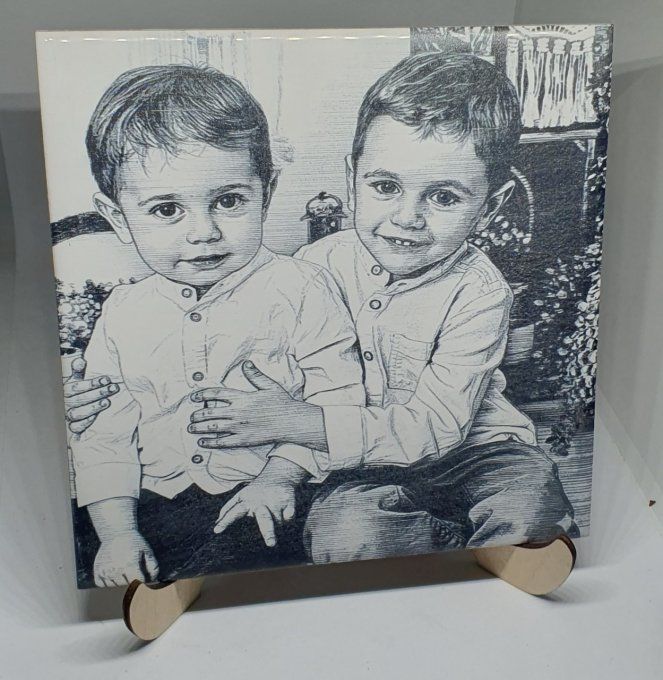 Gravure sur carrelage 