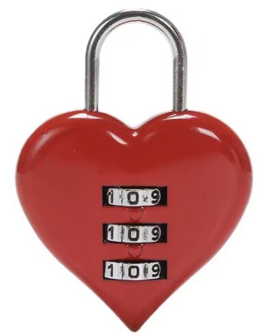 Cadenas coeur à code