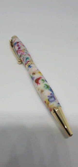 Stylo bille "mini fleurs"