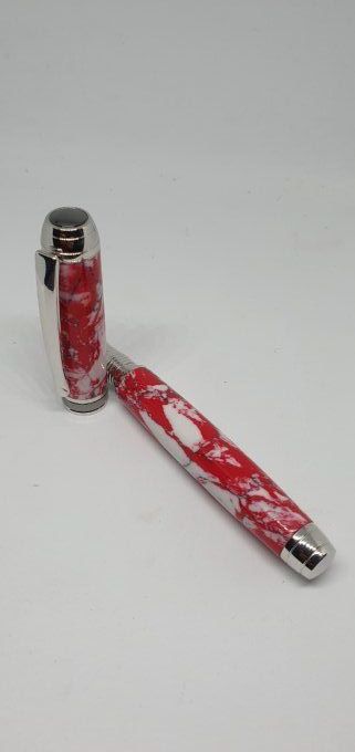 Stylo Jaspe rouge