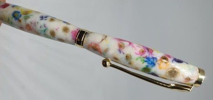 Stylo bille "mini fleurs"